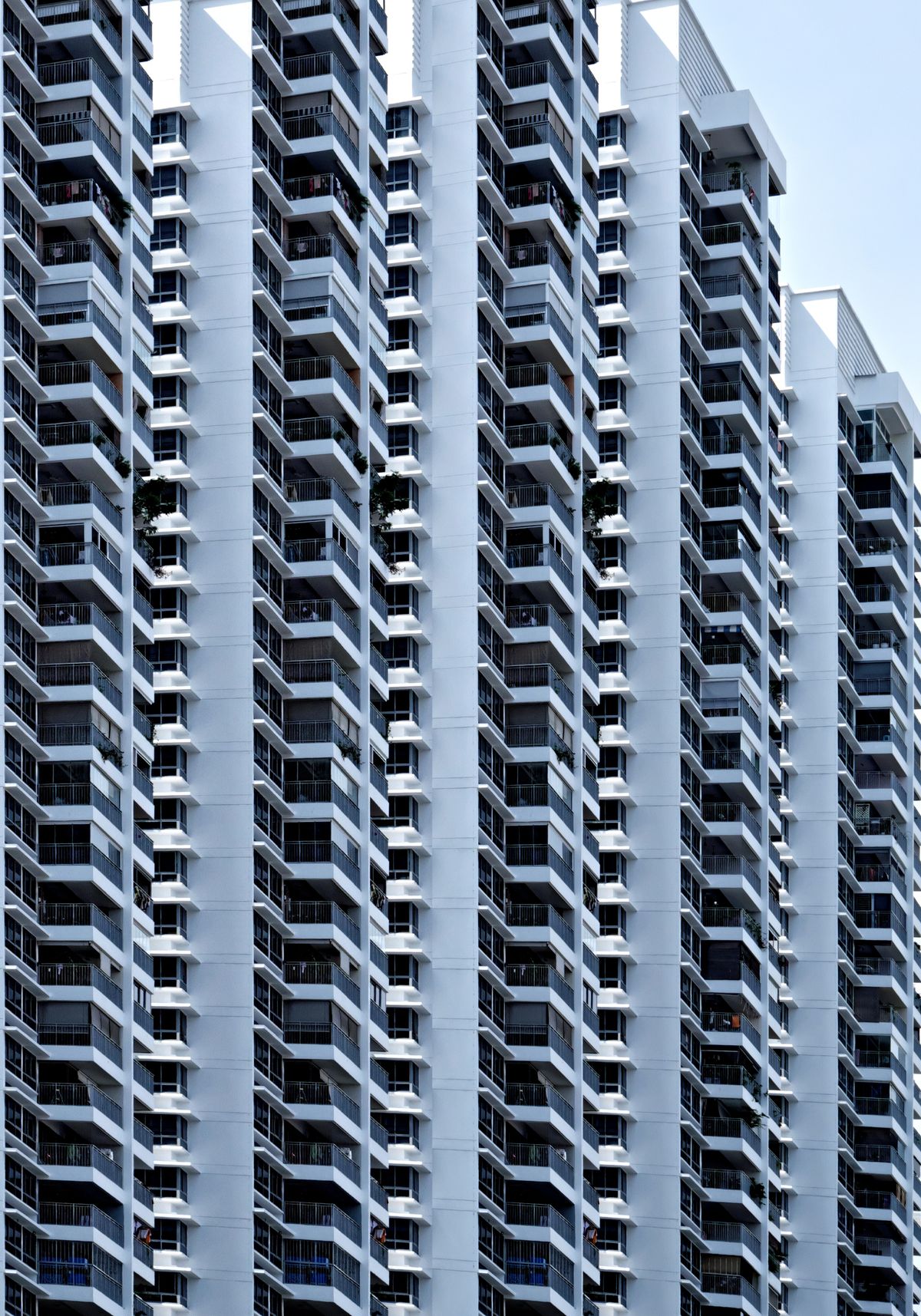 Details of modern apartment architecture